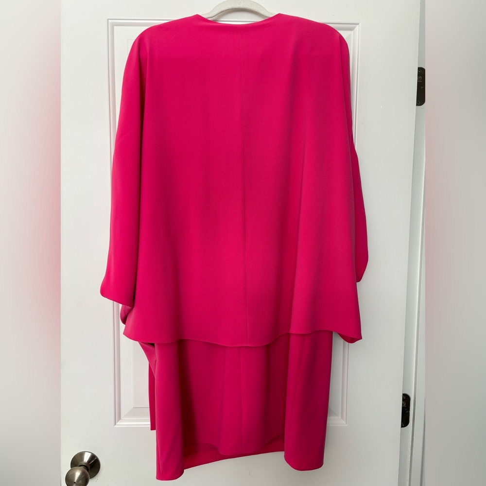 Halston Ladies hot pink cocktail dress! - Picture 2 of 6